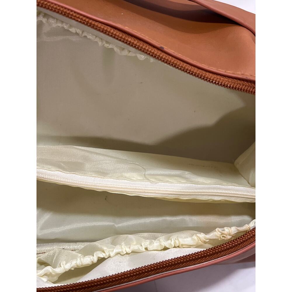 Rose of No Man's Land Beauty Bag Cosmetic Travel Toiletry Multi Pocket Brown - Picture 3 of 9